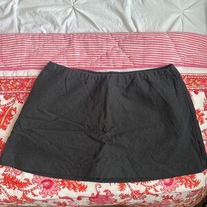 Free People Free+Est Black Mini Skirt with Elastic Waist
